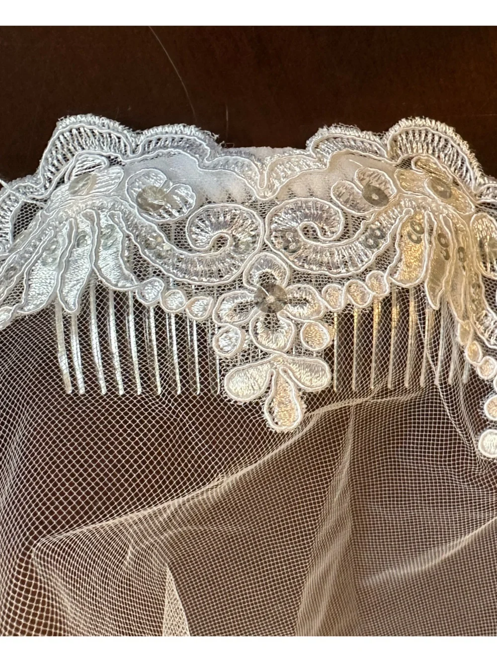 Lucky Collections 44” Mantilla Bridal Veil, NEW w/tags